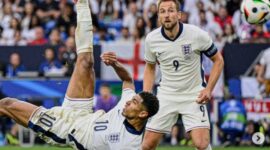 Inggris melaju dramatis ke perempat final Euro 2024 usai kalahkan Slovakia! Gol Bellingham dan Kane jadi penentu kemenangan. | Instagram/@euro2024