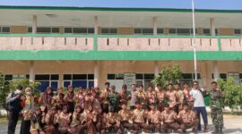 Koramil Cisolok Kabupaten Sukabumi laksanakan Pelatihan Paskibra Tingkat Kecamatan