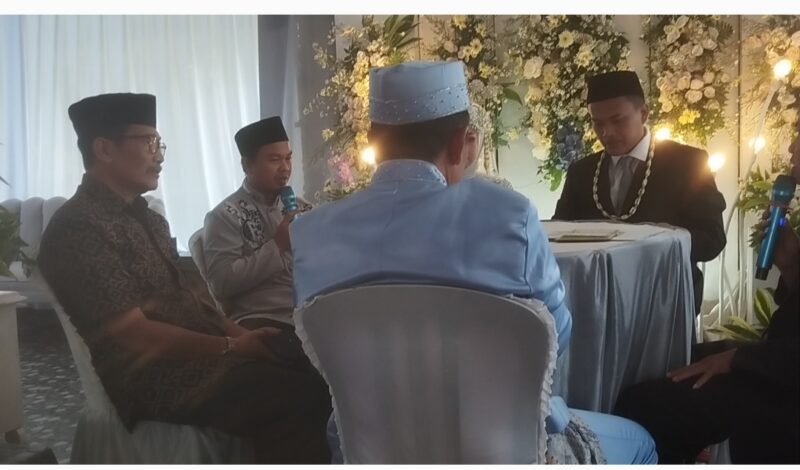 Anggota DPRD Jadi Saksi Pernikahan Pimred Media Jubir TV di Desa Wangunsari