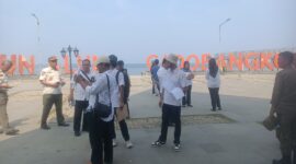 Pastikan 100℅ Tuntas Disperkim Jabar Monep Pembangunan Alun-Alun Gadobangkong Palabuhanratu