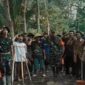 Peringati HUT RI Ke 79 Satgas TMMD Ke 121 Kodim 0622/Kab. Sukabumi Kibarkan Bendera Merah Putih