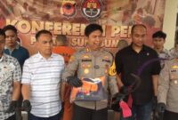 Buat Resah Wilayah Hukum polres Sukabumi Sembilan Orang Geng Motor Berhasil di Ringkus Beserta Barang Bukti Sajam