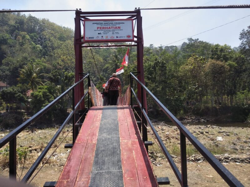 Jembatan Penghubung Dua Desa di Simpenan Rampung, Warga Kini Aman Untuk Melintas