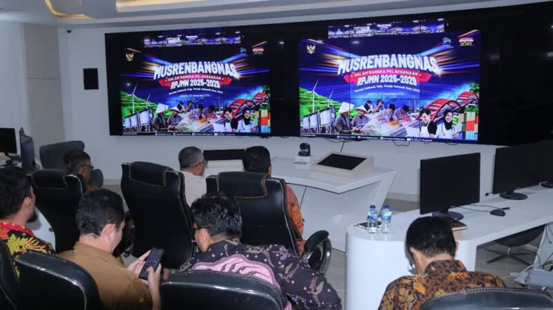 Wabup Hadiri Musrenbangnas RPJMN 2025-2029 Secara Virtual