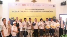 Dispar Kabupaten Sukabumi dan Wabup Iyos Somantri Hadiri Gerakan Wisata Bersih di Kawasan CPUGGp