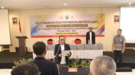 Sekda dan Disbudpora Kukuhkan Pengurus BAPOR KORPRI Kabupaten Sukabumi 2024-2027