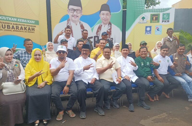 Pasangan Asep Japar-Andreas Unggul Sementara di Pilbup Sukabumi, Gelar Konferensi Pers