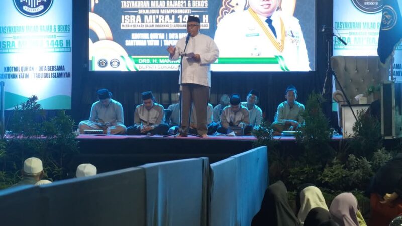 Bupat Sukabumi Hadiri Isra Miraj Nabi Muhammad 1446 Hijriah