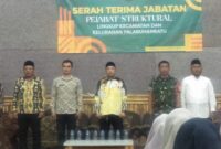 Pemerintah Kecamatan Palabuhanratu menggelar acara serah terima jabatan pejabat struktural di lingkungan kecamatan dan kelurahan.