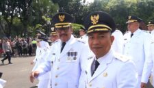 H. Asep Japar dan H. Andreas resmi dilantik sebagai Bupati dan Wakil Bupati Sukabumi periode 2025-2030 oleh Presiden RI H. Prabowo Subianto di Istana Merdeka.