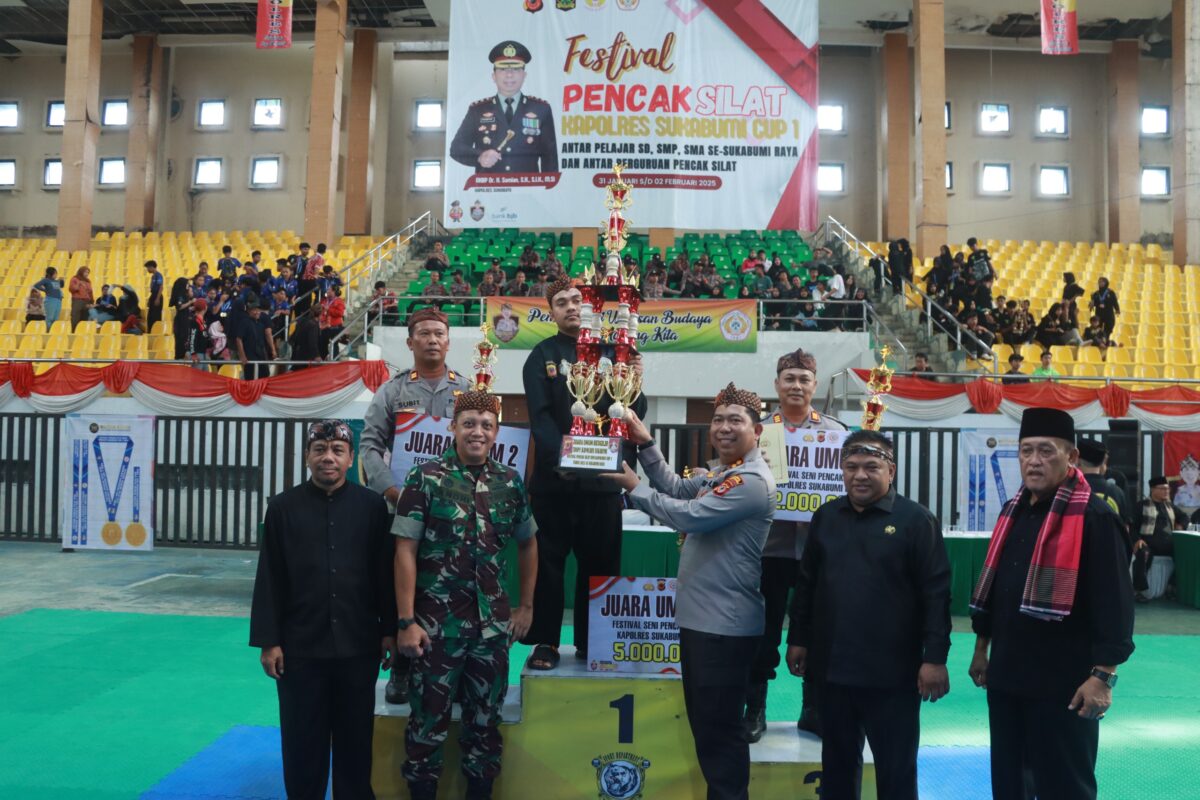 Festival Pencak Silat Kapolres Sukabumi Cup I 2025 resmi ditutup! Acara penuh semangat ini dihadiri oleh berbagai pejabat daerah dan tokoh pencak silat.