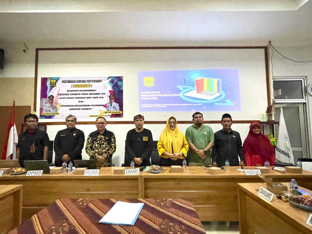 Musrenbang Kecamatan Palabuhanratu menetapkan 30 usulan prioritas dari 123 yang diajukan masyarakat. Fokus utama meliputi infrastruktur, kesehatan, dan pendidikan. .