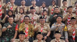 Kapolres Sukabumi, AKBP Dr. Samian, menghadiri Rapat Kerja Cabang Gerakan Pramuka Kabupaten Sukabumi 2025.