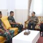 Sekda Kabupaten Sukabumi, H. Ade Suryaman, menerima kunjungan Komandan Lanud Atang Sendjaja, Marsekal Pertama TNI A. F. Picaulima, dalam rangka persiapan HUT TNI AU.