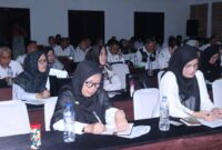 Bupati Sukabumi H. Asep Japar bersama Wakil Bupati H. Andreas menghadiri Rapat Koordinasi Dinas Kesehatan Kabupaten Sukabumi.