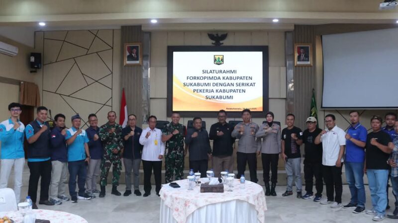Menjelang Hari Buruh Internasional, Pemkab Sukabumi menjalin silaturahmi hangat bersama perwakilan serikat buruh se-Kabupaten Sukabumi.