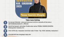 Dukung Tessa Yasmin Shopia, Putri terbaik Kabupaten Sukabumi di ajang Grand Final Putri Otonomi Indonesia 2025.