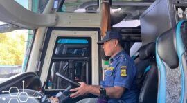 Dinas Perhubungan Kabupaten Sukabumi bersama Polres Sukabumi melaksanakan kegiatan Ram Check sebagai bentuk kesiapan teknis menjelang keberangkatan jamaah haji tahun 2025.