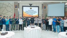 Ketua DPRD Kabupaten Sukabumi, Budi Azhar Mutawali, hadiri Silaturahmi Forkopimda dengan Serikat Buruh.