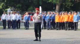 Dinas Perhubungan Kabupaten Sukabumi turut ambil bagian dalam upacara peringatan Hari Lahir Pancasila ke-80 di Alun-Alun Palabuhanratu.
