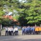 Dinas Pemadam Kebakaran dan Penyelamatan Kabupaten Sukabumi berpartisipasi dalam upacara peringatan Hari Lahir Pancasila ke-80 di Alun-Alun Palabuhanratu.