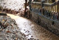 Lurah Palabuhanratu, Yadi Supriadi, meninjau langsung proyek normalisasi Sungai Ciranca Rancabungur yang dikerjakan oleh Dinas PSDA Provinsi Jawa Barat.