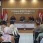 Dinas Pertanian Kabupaten Sukabumi menggelar Rapat Evaluasi dan Sosialisasi Kebijakan Pupuk Bersubsidi pasca terbitnya Perpres Nomor 6 Tahun 2025.