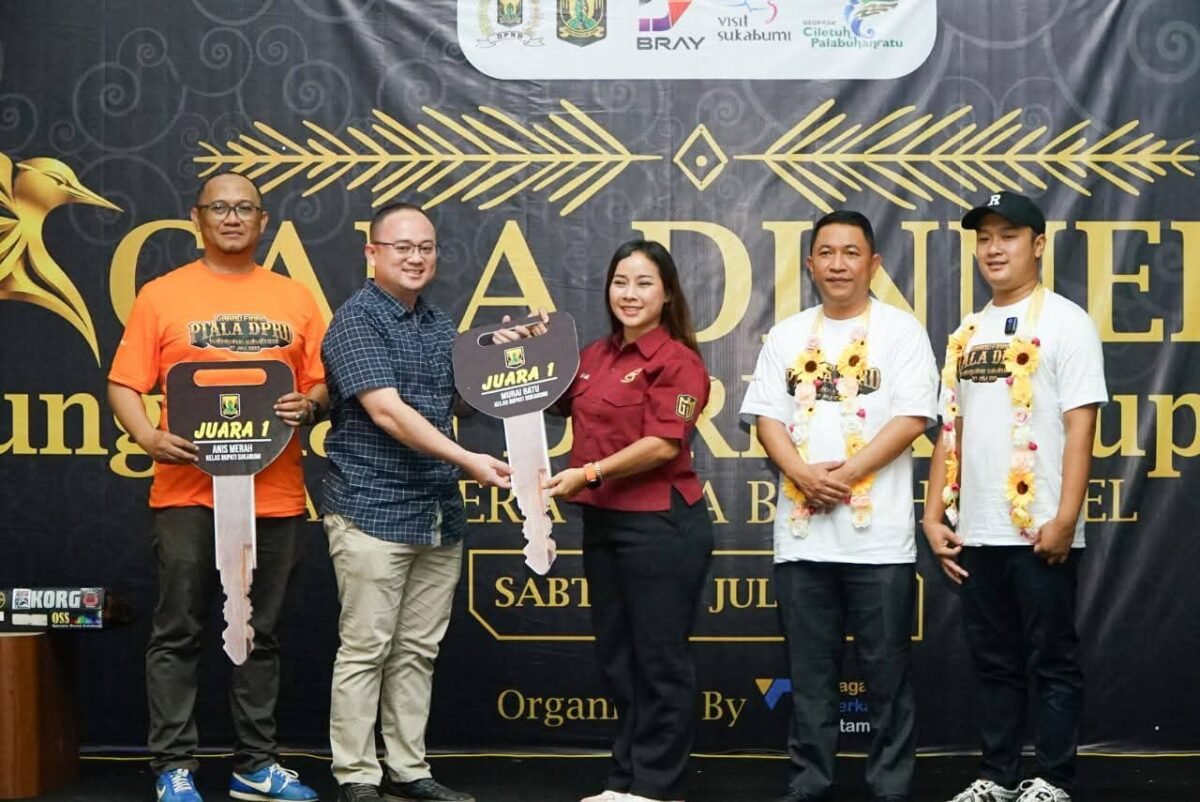 Gala dinner jelang Lomba Kicau Burung Piala DPRD Kabupaten Sukabumi 2025 berlangsung hangat di Grand Inna Samudera Beach Hotel,