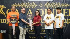 Gala dinner jelang Lomba Kicau Burung Piala DPRD Kabupaten Sukabumi 2025 berlangsung hangat di Grand Inna Samudera Beach Hotel,