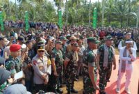KASAD Jenderal TNI Maruli Simanjuntak meresmikan proyek irigasi pertanian di Ciracap,