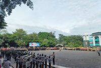 Dinas Perkim Kabupaten Sukabumi hadir dalam upacara Hari Bhayangkara ke-79