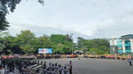 Dinas Perkim Kabupaten Sukabumi hadir dalam upacara Hari Bhayangkara ke-79