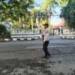 Petugas Dishub Kabupaten Sukabumi terus siaga mengamankan jalur alternatif Jalan Siliwangi Palabuhanratu.
