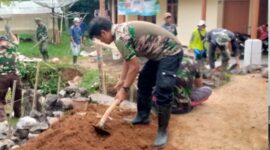 DPMD Kabupaten Sukabumi bersama Kodim 0607 Kota Sukabumi terus berkomitmen mendukung percepatan pembangunan desa melalui program BS MSS