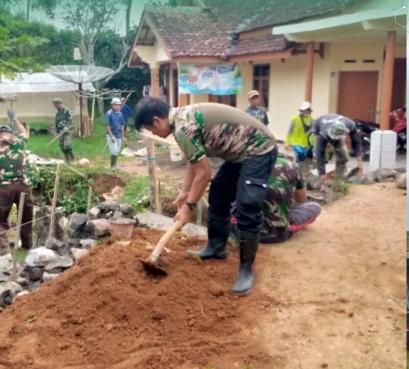DPMD Kabupaten Sukabumi bersama Kodim 0607 Kota Sukabumi terus berkomitmen mendukung percepatan pembangunan desa melalui program BS MSS