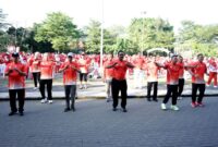 Semarak senam massal di Alun-alun Palabuhanratu meriahkan HUT ke-80 RI