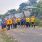 Dinas Damkar Kabupaten Sukabumi bersama Dalmas Polres