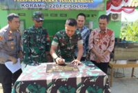 Dandim 0622/Kabupaten Sukabumi Letkol Kav Andhi Ardana Valerianda meresmikan Posramil 01/Cikakak