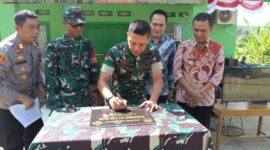 Dandim 0622/Kabupaten Sukabumi Letkol Kav Andhi Ardana Valerianda meresmikan Posramil 01/Cikakak