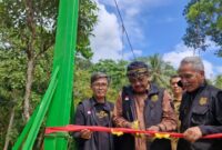 Jembatan Gantung Leuwi Sintok resmi diresmikan Bupati Sukabumi H. Asep Japar.