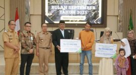 Bupati Sukabumi H. Asep Japar memimpin Rapat Dinas September 2025 di Aula Setda Kabupaten Sukabumi.