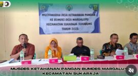 DPMD Kabupaten Sukabumi hadir dalam Musdes Ketahanan Pangan Desa Margaluyu,