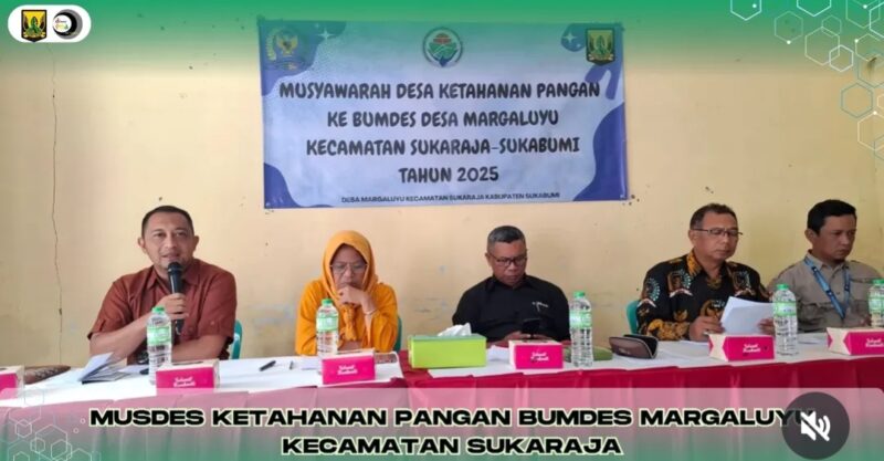 DPMD Kabupaten Sukabumi hadir dalam Musdes Ketahanan Pangan Desa Margaluyu,