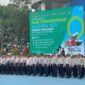 Kepala Dinas Perhubungan Kabupaten Sukabumi Drs. H. Budianto, M.Si menghadiri upacara peringatan Hari Perhubungan Nasional