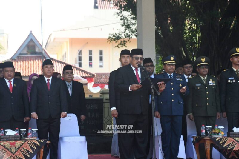 Dinas Perikanan Kabupaten Sukabumi turut serta dalam Upacara Peringatan Hari Kesaktian Pancasila