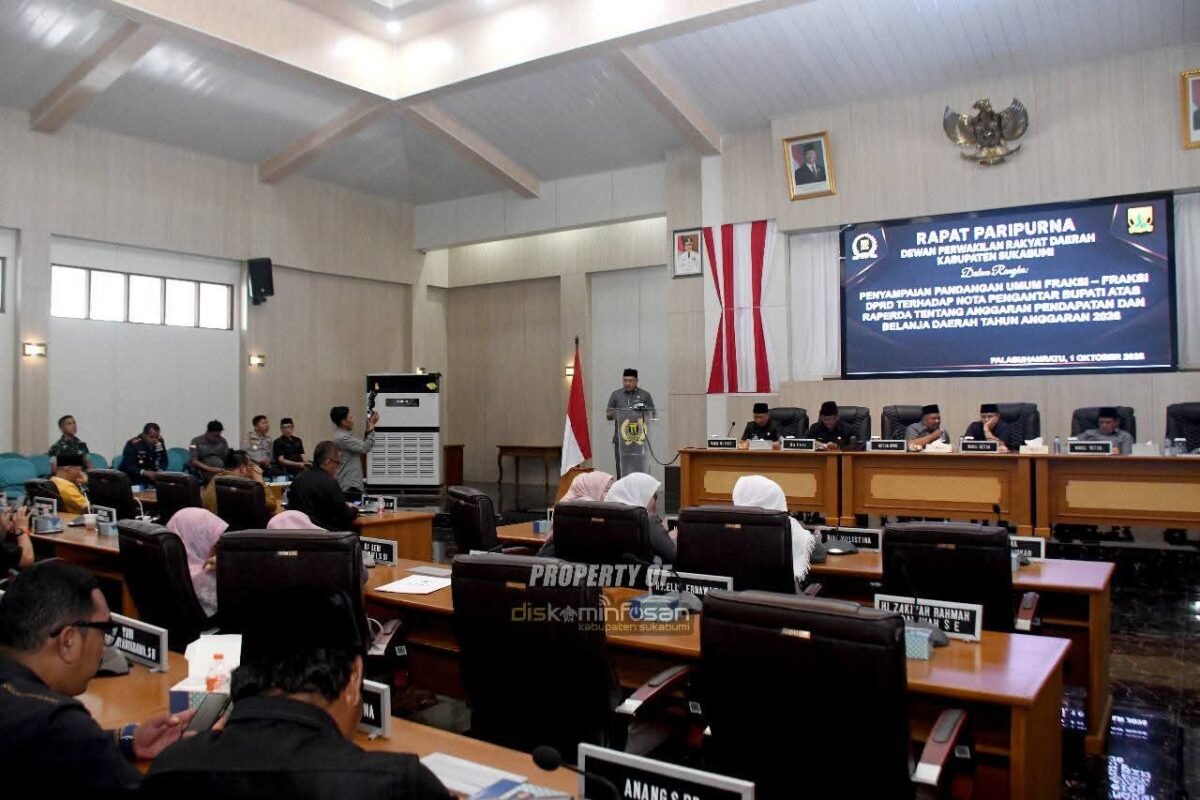 Dinas Perikanan Kabupaten Sukabumi menghadiri Rapat Paripurna DPRD