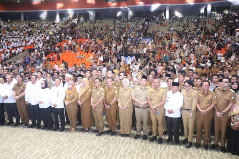 Wakil Bupati Sukabumi bersama jajaran perangkat daerah menghadiri Rapat Konsolidasi Regional Jawa Barat, DKI Jakarta, dan Banten di SICC Sentul.