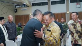 Momen hangat penuh apresiasi mewarnai acara pisah sambut Dandim 0622/Sukabumi