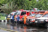 Dinas Pemadam Kebakaran dan Penyelamatan Kabupaten Sukabumi siap siaga menghadapi potensi bencana.
