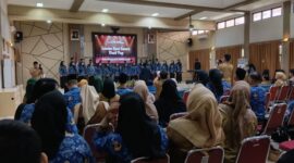 Kemeriahan lomba duet pop Bappeni Korpri Kabupaten Sukabumi dalam rangka HUT Korpri ke-54